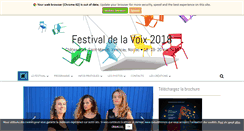 Desktop Screenshot of festivaldelavoix-chateauroux.fr